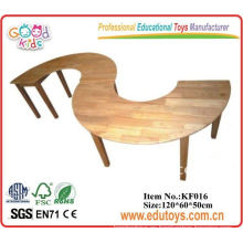 Mesa redonda de madera para preescolar